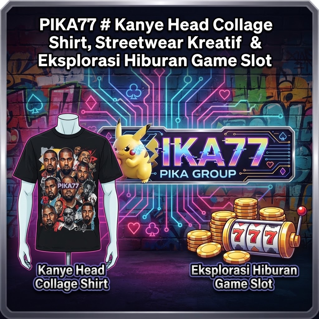 PIKA77 # Kanye Head Collage Shirt, Streetwear Kreatif & Eksplorasi Hiburan Game Slot