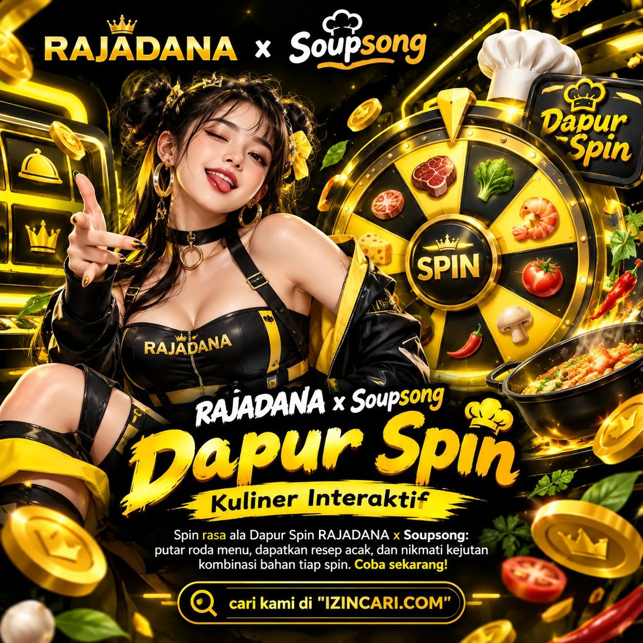 RAJADANA x Soupsong: Dapur Spin, Kuliner Interaktif